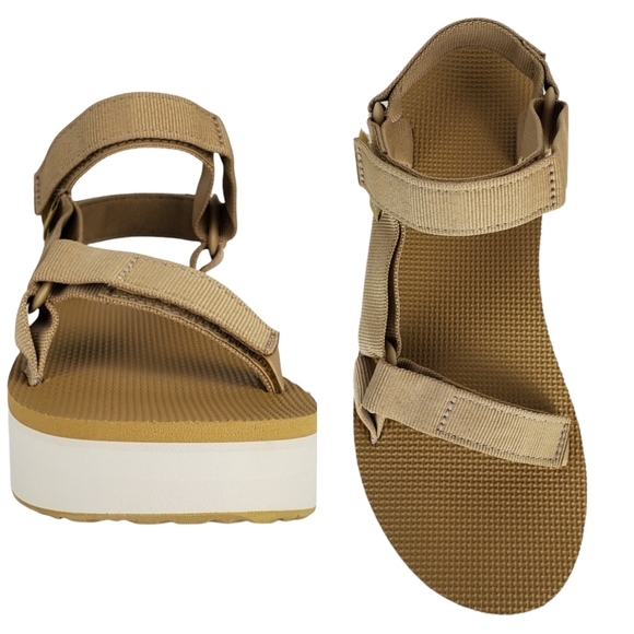 Teva | Shoes | Nwb Teva Flatform Universal Strappy Platform Wedge Sandals Lark | Poshmark